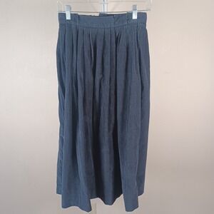 Eddie Bauer Vintage Corduroy Maxi Skirt Pleated Dark Academia Gothic Witchy 10